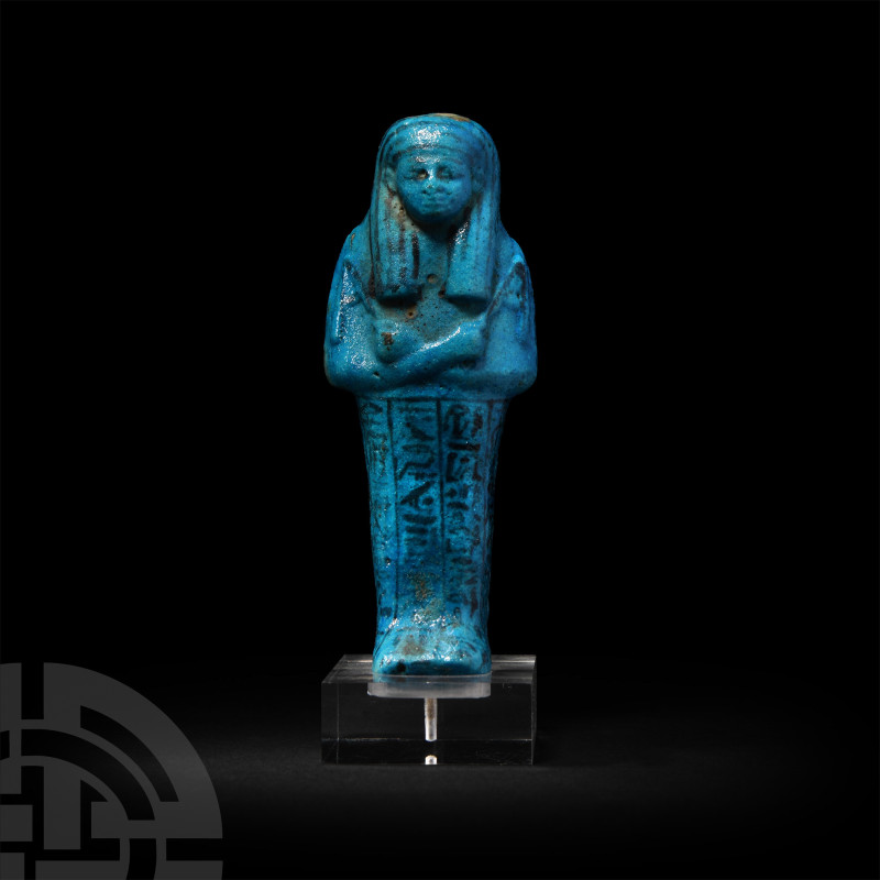 Egyptian Blue Faience Shabti of Nesitanebisheru
Third Intermediate Period, 21st...