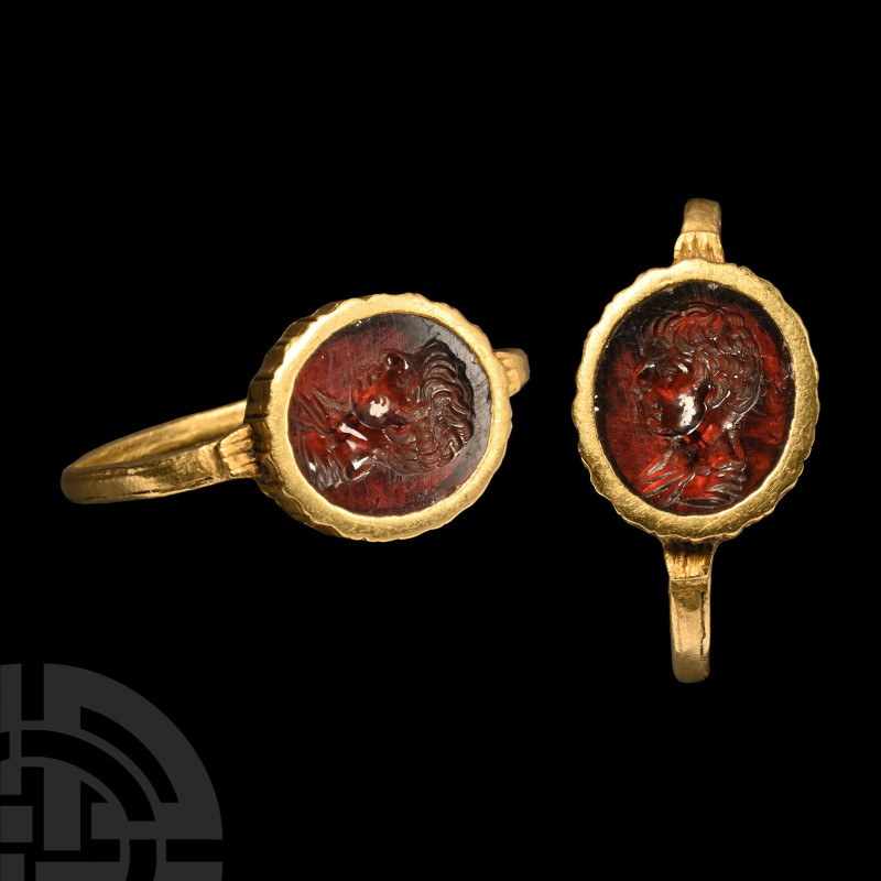 Roman Ring with Imperial Portrait
2nd century A.D. or later. A gold finger ring...