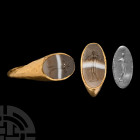 Roman Gold Ring with Venus Gemstone