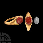 Roman Gold Ring with Ewer Gemstone