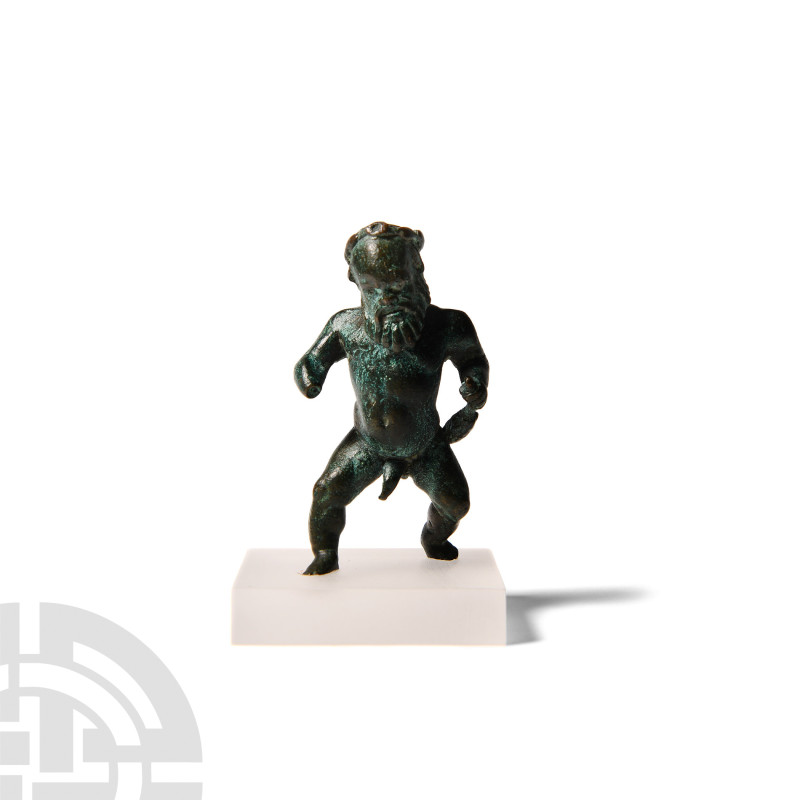 Roman Bronze Figurine of Silenus
1st-2nd century A.D. A bronze figure of Silenu...