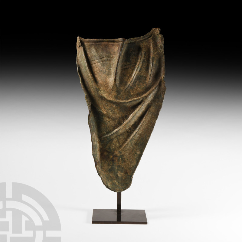 Roman Drapery from a Life-Size Statue
1st-2nd century A.D. or later. A bronze d...