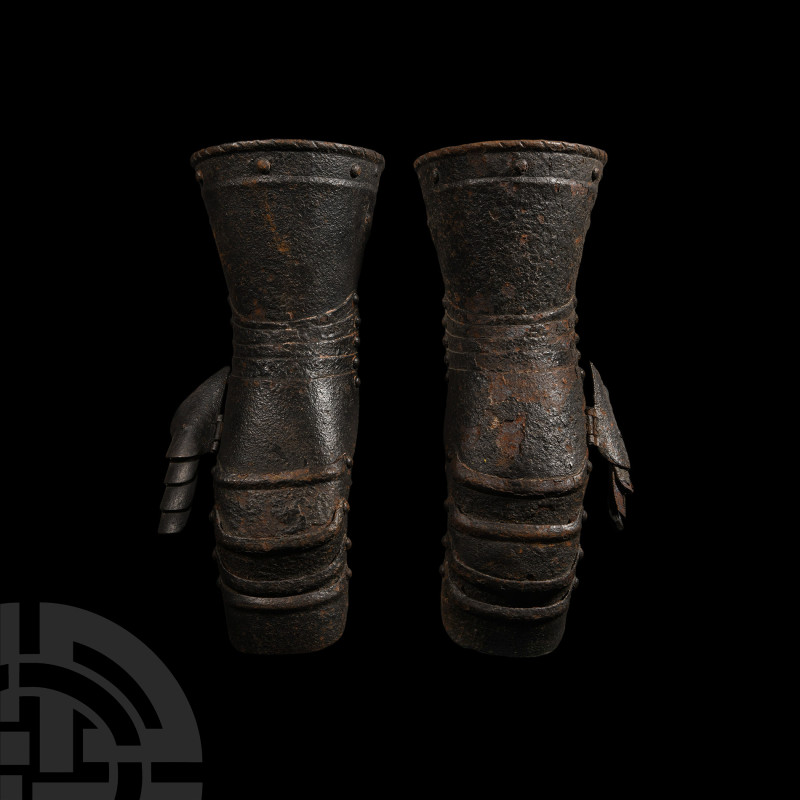 Post Medieval Gauntlet Pair from a Suit of Armour
17th century A.D. A matched p...