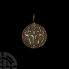 Viking Age Silver Odin Pendant with Ravens