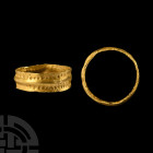 Anglo-Saxon Decorated Gold Ring