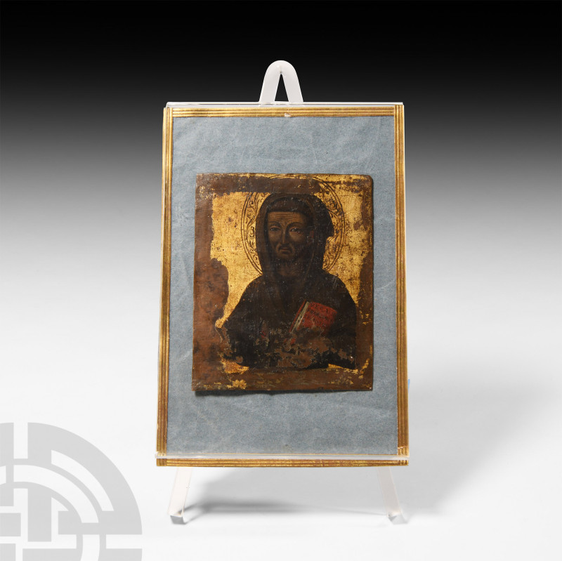 Cretan Icon of Saint Francis of Assisi
15th century A.D. An icon from a possibl...