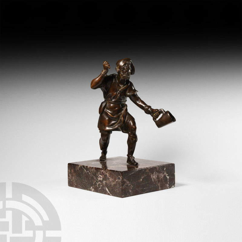 Bronze Bird Catcher Figure
18th-19th century A.D. A bronze bird catcher figure ...