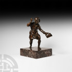 Bronze Bird Catcher Figure