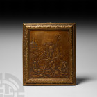 Post Medieval Copper Plaque with Resurrection Scene