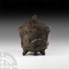 Decorated Bronze Container