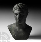 Bronze Head of a Young Male Athlete