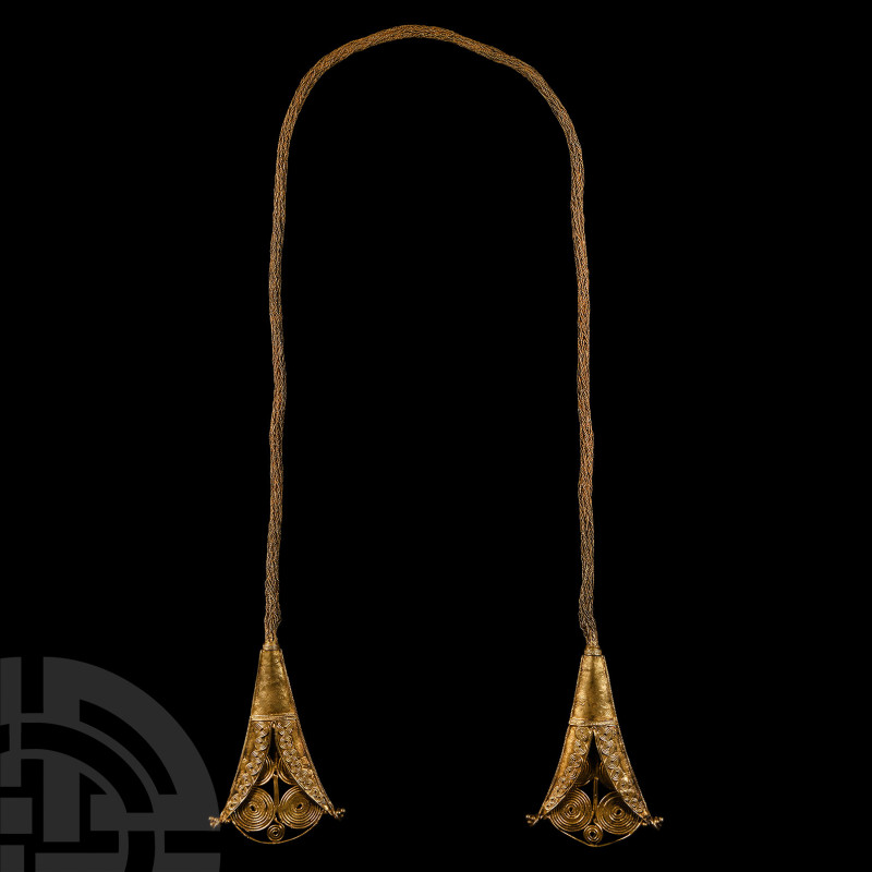 Sumba Gilt Necklace
19th-early 20th century A.D. A lightly gilded necklace comp...