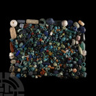 Egyptian and Other Faience and Hardstone Bead Collection