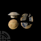 Egyptian Offering Cup Lid Fragment Group