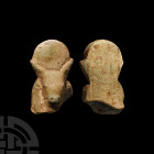 Egyptian Bull-Headed Apis Shabti Head