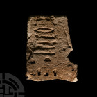 Egyptian Limestone Fragment with Hieroglyphs