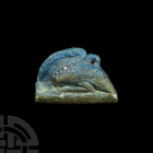Egyptian Blue Faience Ibis Amulet
