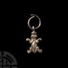 Graeco-Roman Silver Frog Amulet