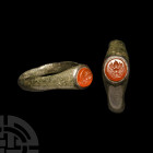 Greek Ring with Artemis Bee Gemstone