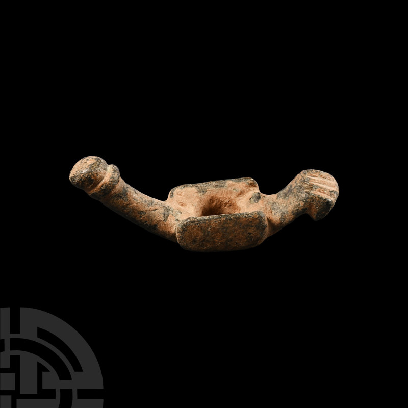 Roman Phallic Amulet
3rd-4th century A.D. or later. A bronze phallic amulet com...