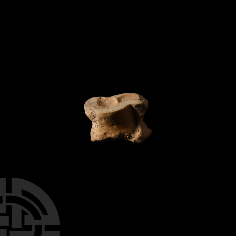 Late Roman Bone Gaming Piece
Circa 3rd century A.D. A bone astragalus gaming pi...