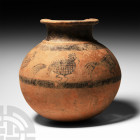 Western Asiatic Pottery Jar with Birds