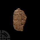Mesopotamian Cuneiform Tablet Fragment Relating to Inventory of Sheep