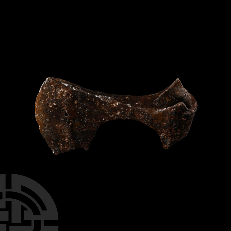 Viking Period Bearded Axehead
Circa 9th-11th century A.D. A hand-forged iron ax...