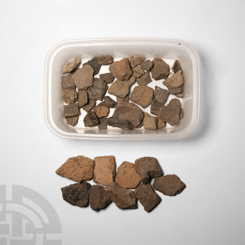 Stone Age Linear Pottery Shards
Early Neolithic Period, circa 5500-4500 B.C. A ...