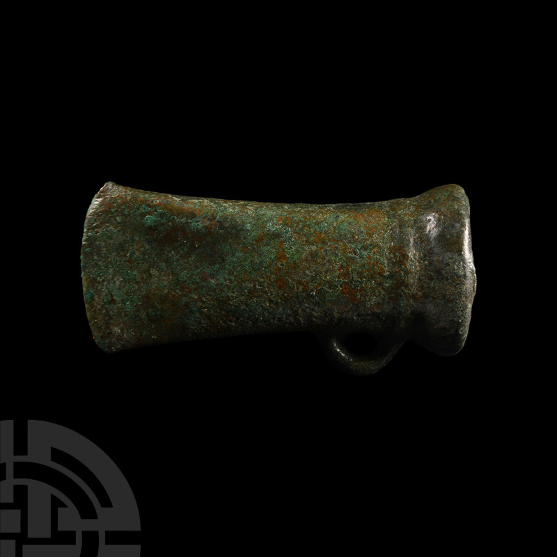 British Bronze Age Looped and Socketted Axehead
12th-8th century B.C. A bronze ...