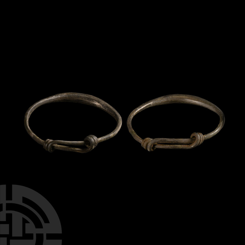 Viking Age Silver Expandable Child's Bracelet Pair
Circa 8th-10th century A.D. ...