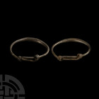 Viking Age Silver Expandable Child's Bracelet Pair