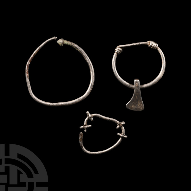 Viking Period Silver Jewellery Group
8th-10th century A.D. A mixed group of sil...
