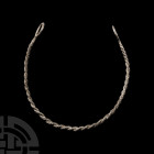 Viking Age Silver Twisted Torc