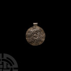 Viking Age Stamped Silver Pendant