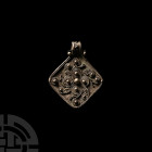 Viking Age Lozenge-Shaped Silver Filigree Pendant
