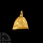 Viking Age Gold Elf Shot Pendant