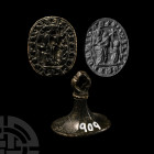 English Medieval Oval-Shaped Seal Matrix for William of Thornton