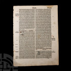 Medieval Book of Exodus Bible Page