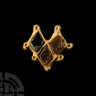 Medieval Gold and Garnet Necklace Element