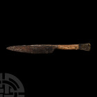 Medieval Knife with Bronze Pommel and Pelican