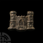 Medieval 'Thames' Castle Secular Badge with Key Below Draw Bridge