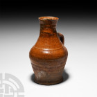 English Medieval Handled Flask