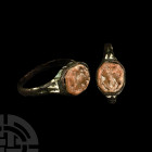Tudor Period Ring with Armorial Intaglio