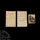Prince Edward (Abdicated King Edward VIII) Handwritten Horse Racing Letter and Enclosed Photograph