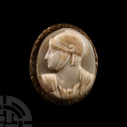 Cameo with Bust of a Roman Soldier