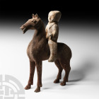 Chinese Han Horse with Separable Rider