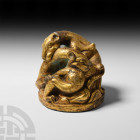 Chinese Han Style Gilt Scroll Weight