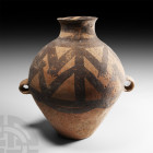 Chinese Neolithic Painted Frog Jar