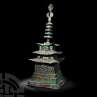 Large Chinese Tang 'Pagoda' Reliquary Stupa